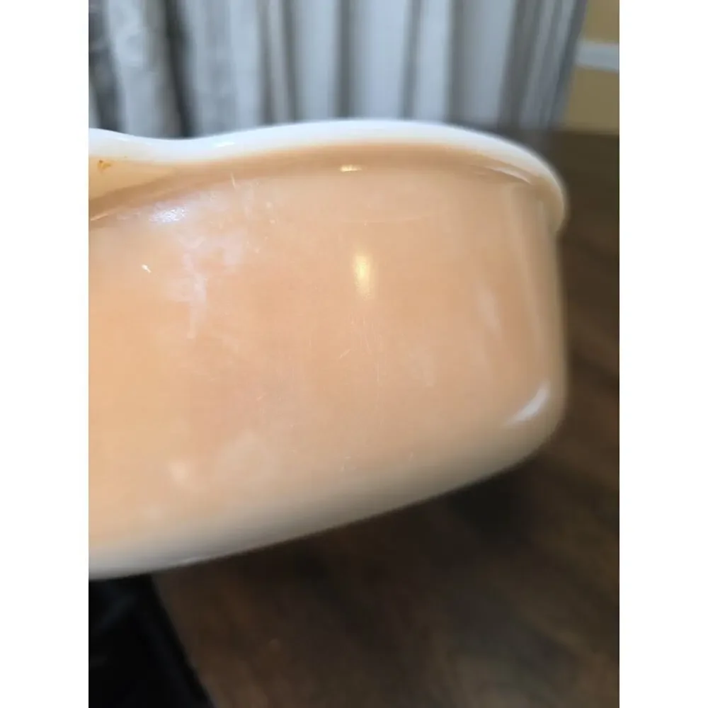Anchor Hocking FIRE-KING PEACH LUSTER 1½ QUART CASSEROLE Dish‎ 433 Vintage